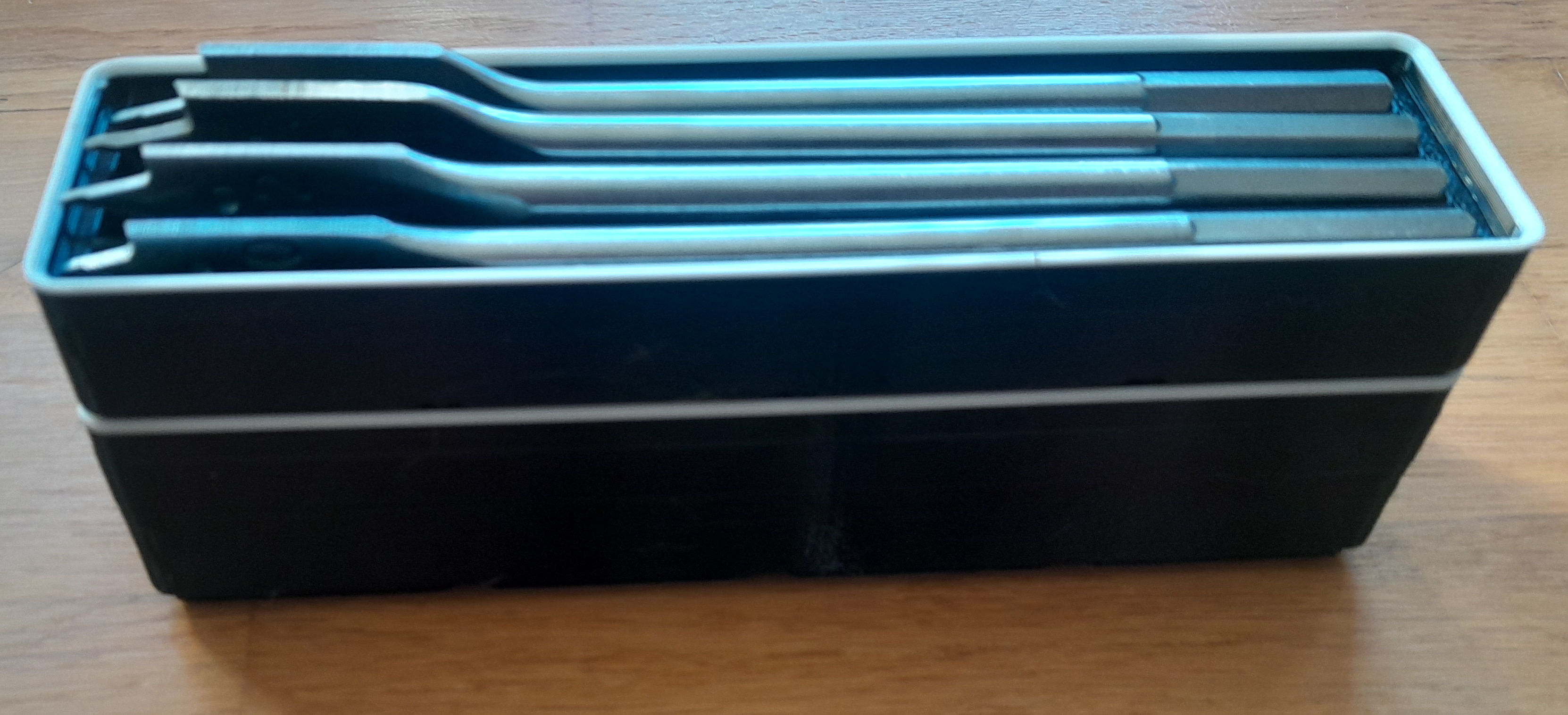 Gridfinity Spade Bit Holder, stackable — thumbnail 2