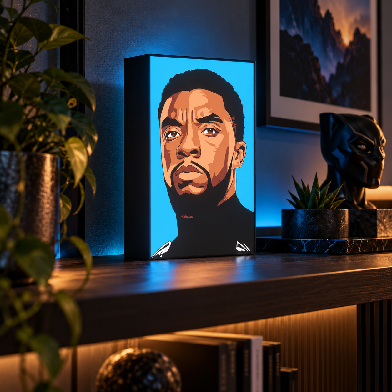 Wakanda Portrait LED Lightbox