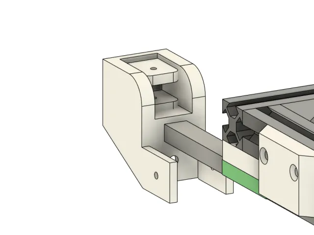 Belt tensioner for 2020 extrusions