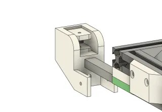 Belt tensioner for 2020 extrusions