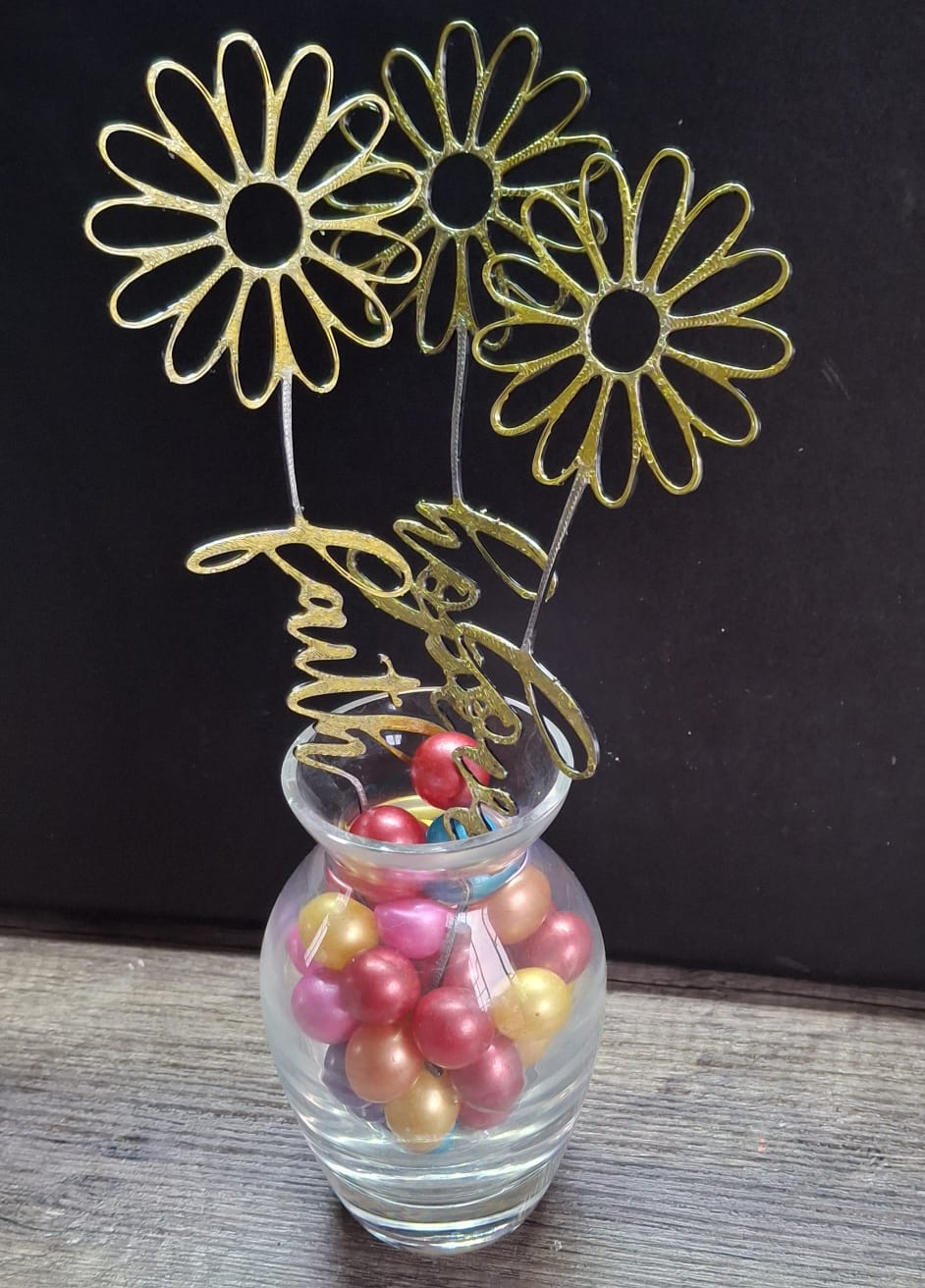 Faith Hope Love Flower