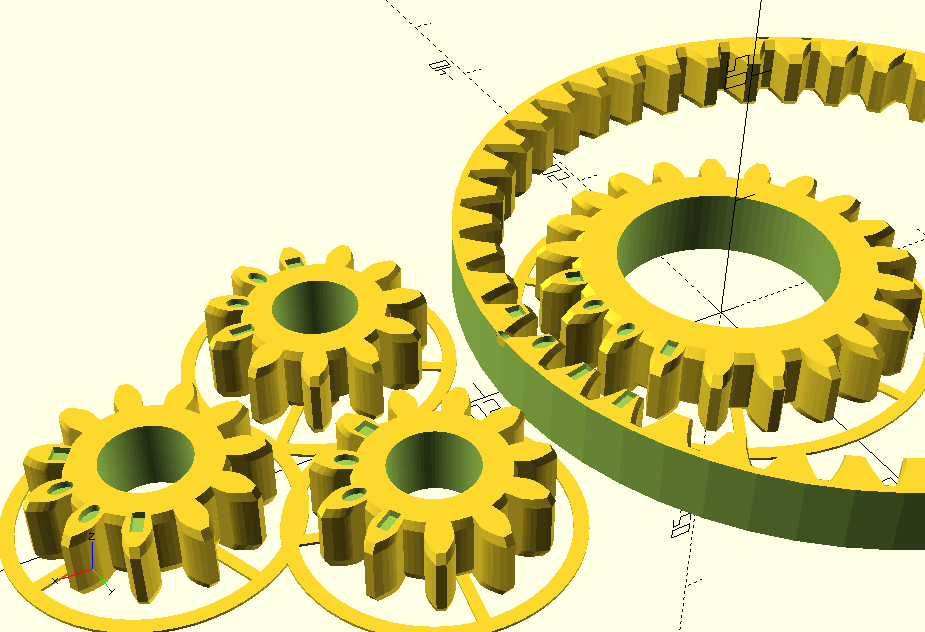 (old) OpenSCAD: basic modules and planetary gears (v19) (please check v25)