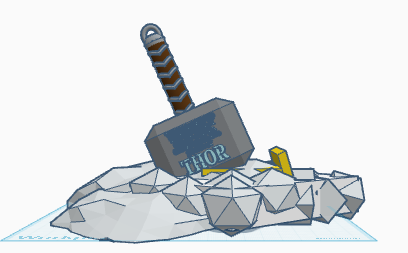 a mjolnir phone holder without handle for a leather strap accessory
