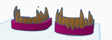 Fangs for deamon queen cosplay + motn earings