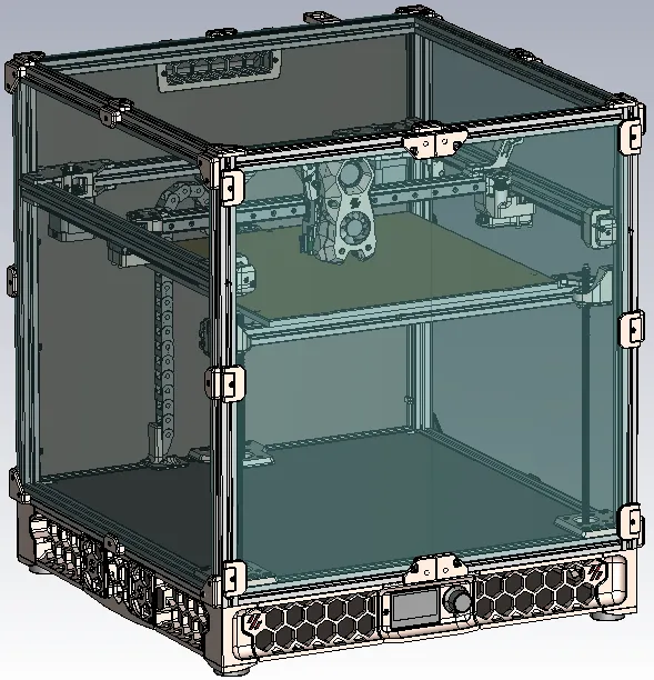Voron Trident 350mm (Assembly STEP) by @I_eat_Ryazan_sugar