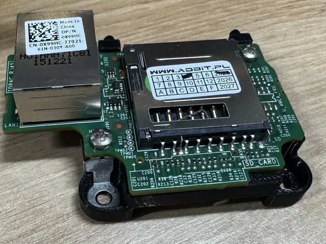 Dell PowerEdge R430/R530 iDRAC bracket for external ethernet / sdcard module (CN-0x99HC)