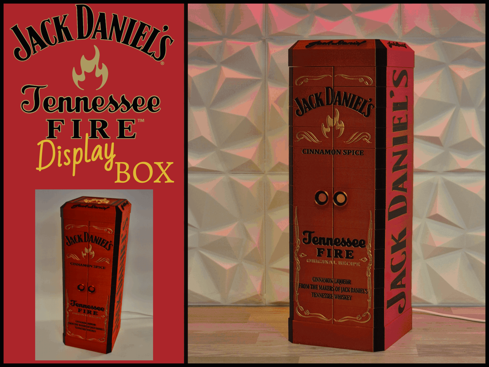Jack Daniels Fire Folding door display box