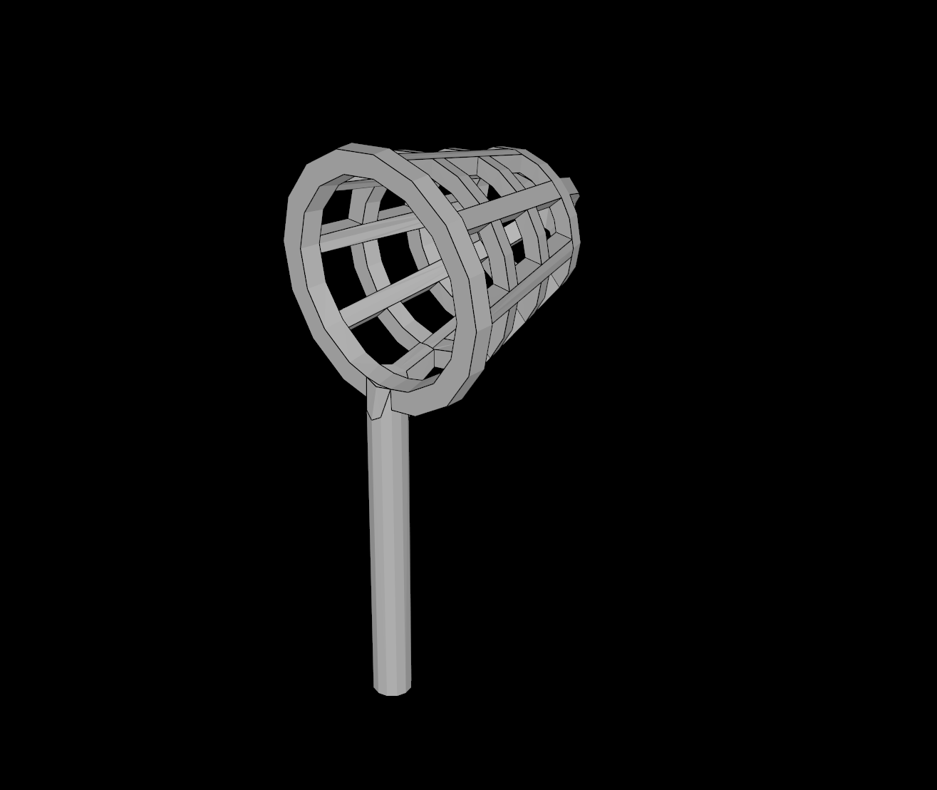Lego Compatible (37997.dat) Minifig Utensil Net Small Meshed 3D model