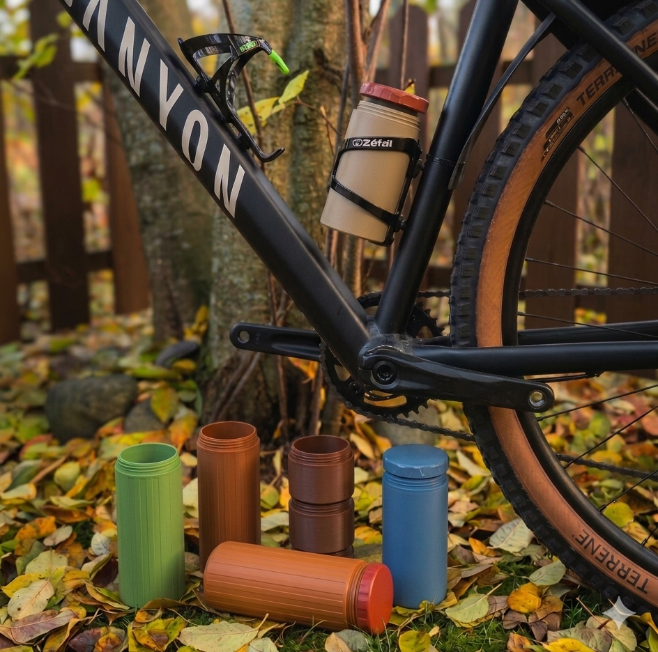 Bike Water Bottle Storage – Multiple sizes and styles 3D model