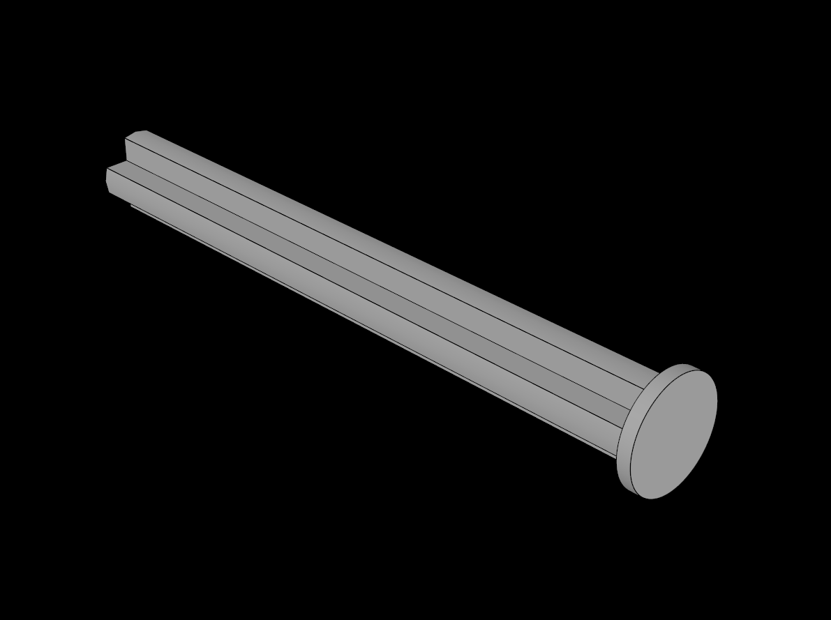 Lego Compatible (15462.dat) Technic Axle  5 with Stop