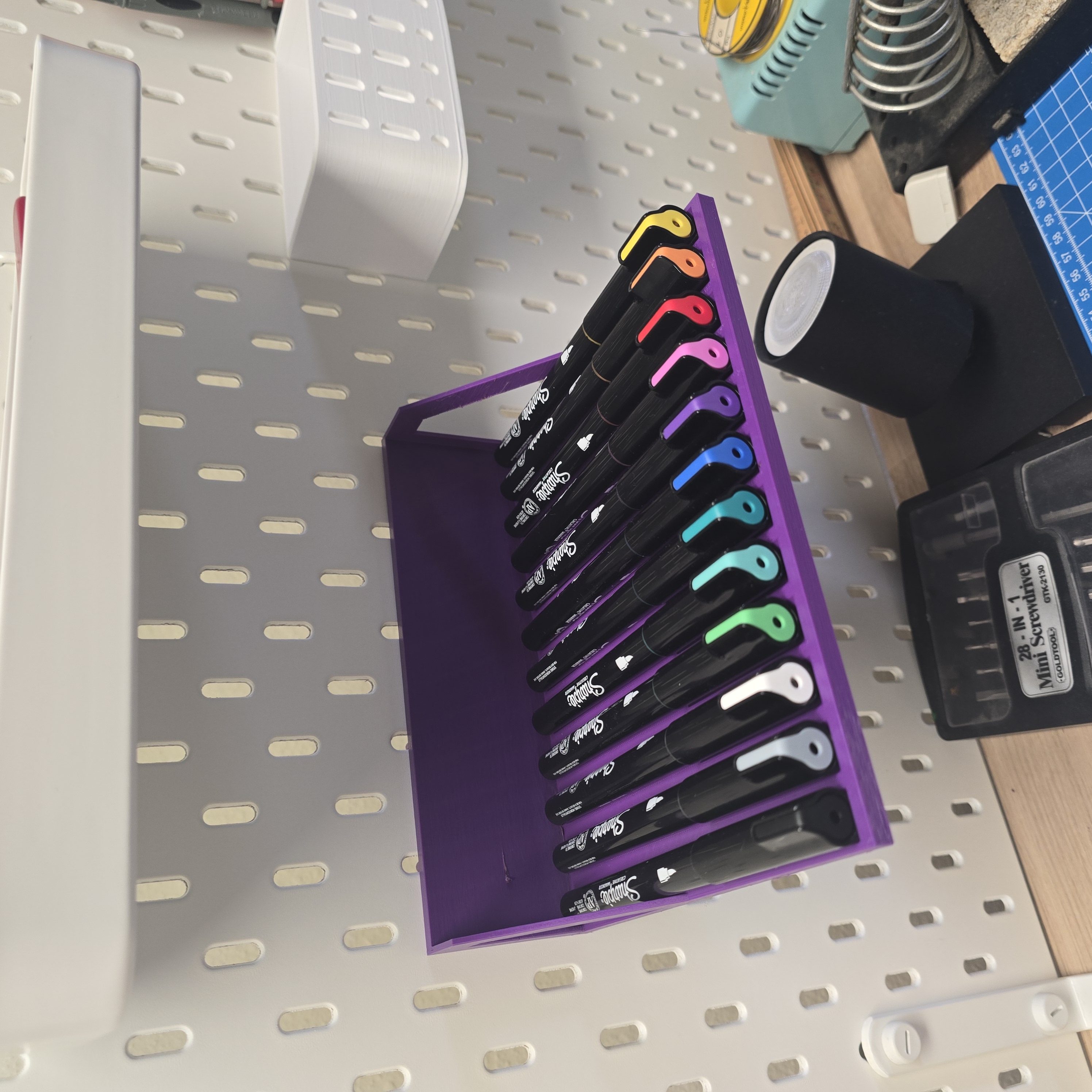 Skadis holder for Sharpie Creative Markers