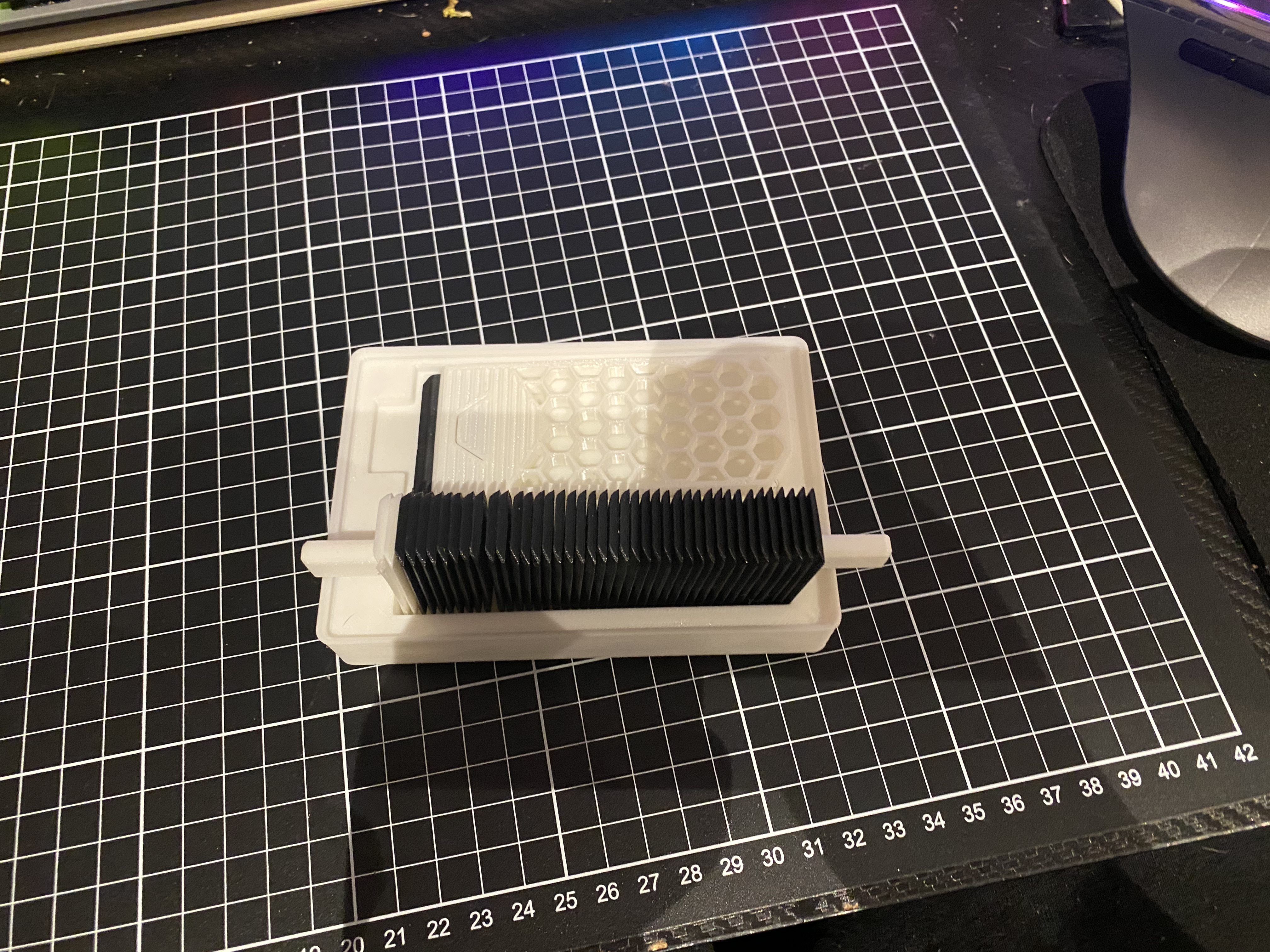 Gridfinity bin for ThreeD-Micheals optimized bedscraper and blades — miniatura 2