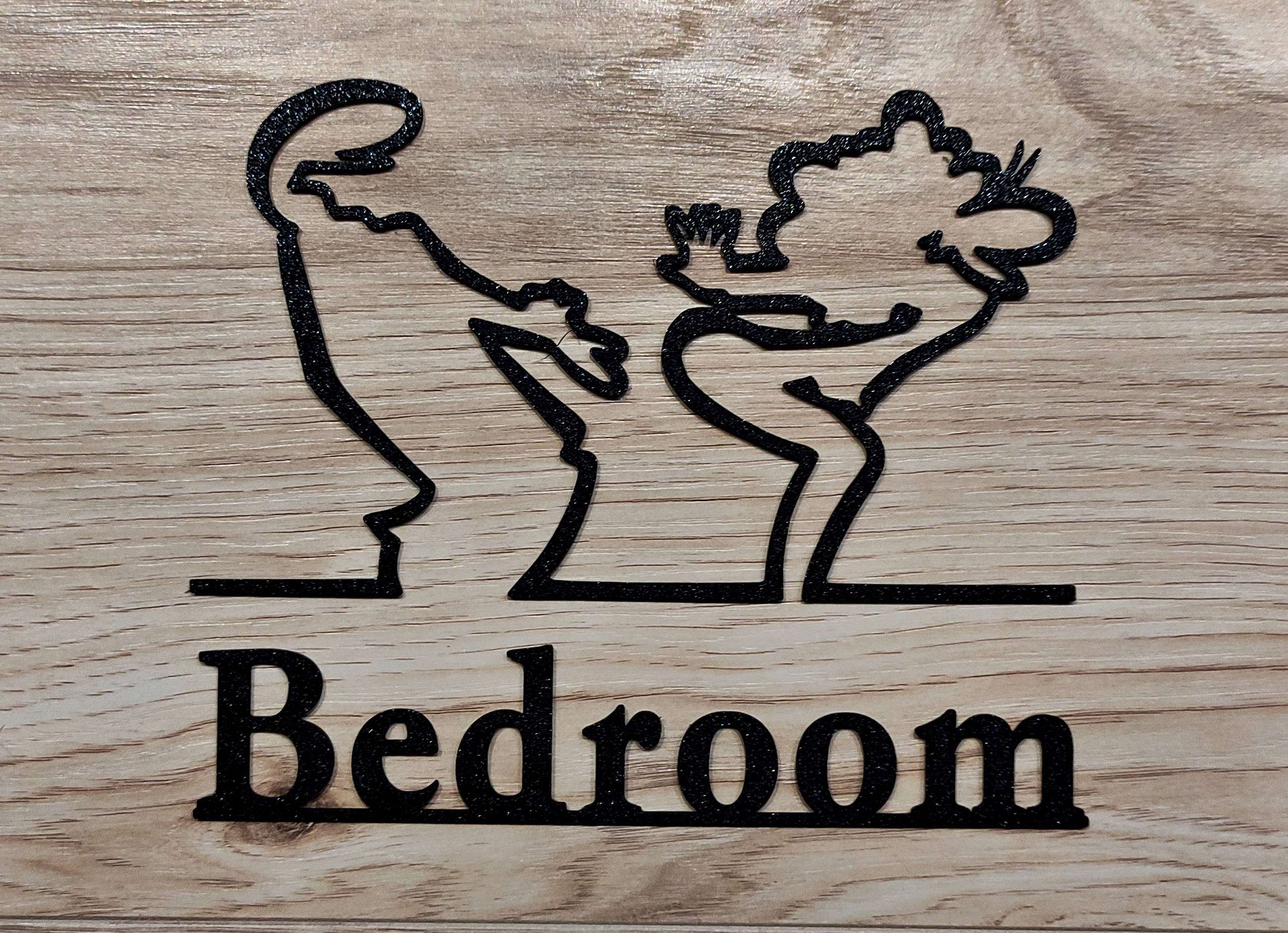Funny “Bedroom” Door Hanger – La Linea Balum 155