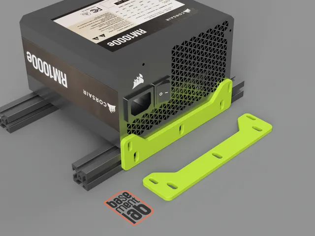 Universal PSU bracket for Alu 2020 Profile Mod. D - Staffa fissaggio alimentatore Pc per profili Alu 2020