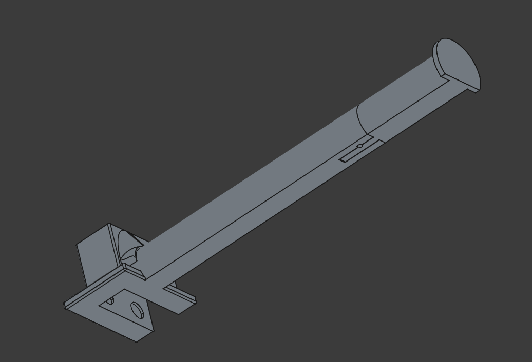 Paper towel holder (Ajustable length, printable on small printers) — miniatura 3