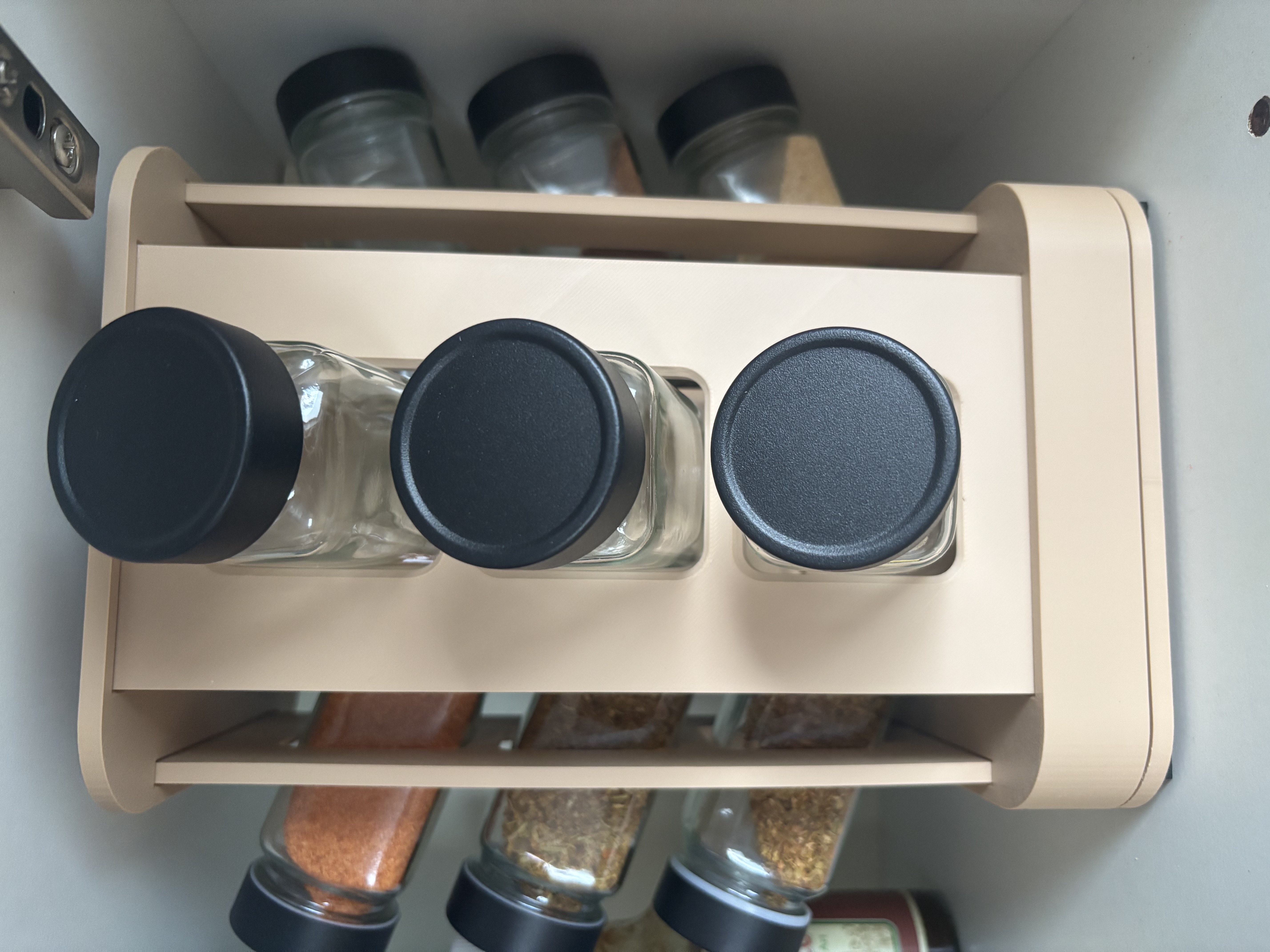Rotatable organizer for rectangular seasoning jar / spice jar — miniatura 2