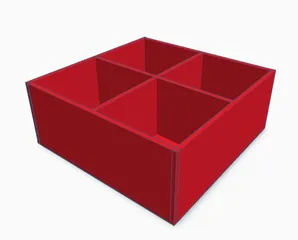 Square Container (Divided)