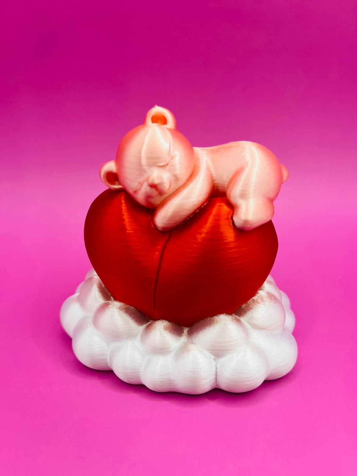 Miniatura 3 do modelo 3D Bear & heart cloud decor
