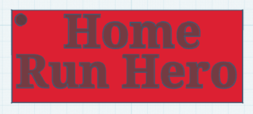 Home Run Hero Keychain 3D model