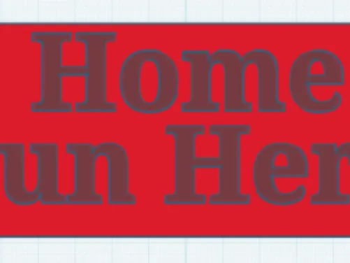 Home Run Hero Keychain