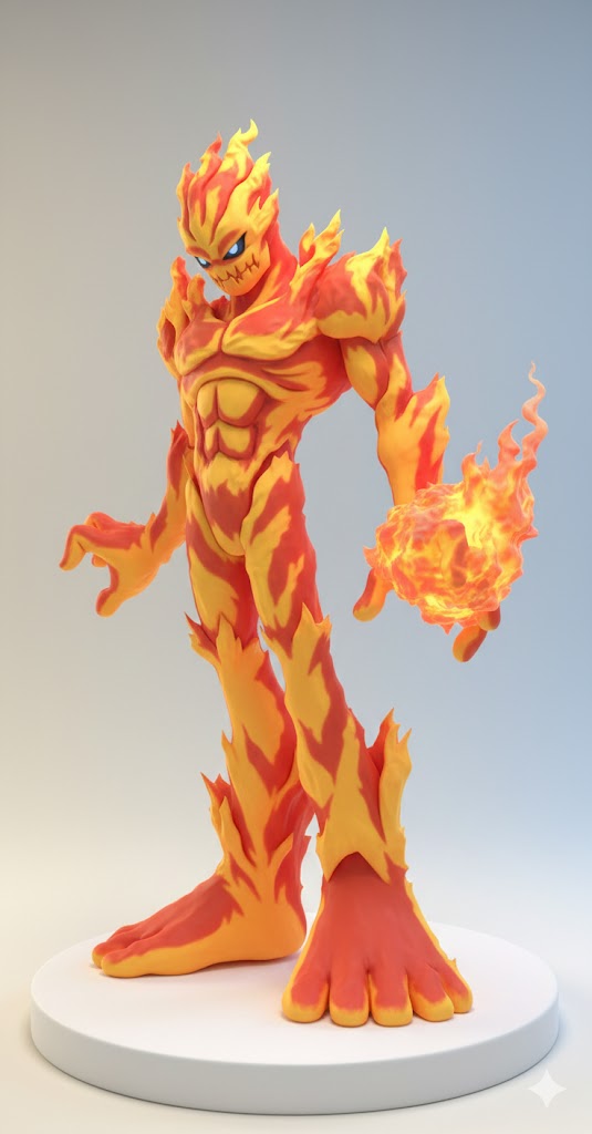 Meramon Digimon Creature Model
