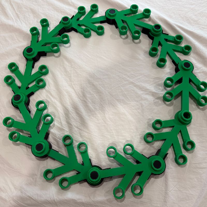 LEGO Wreath Jigs (6/8/10 Branches) by ccutrer | Download free STL model ...