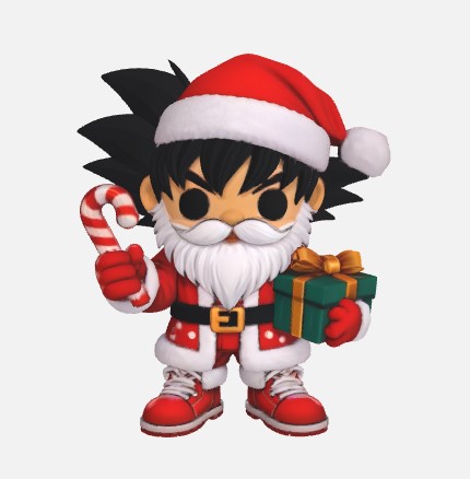 Santa Goku xmas funko