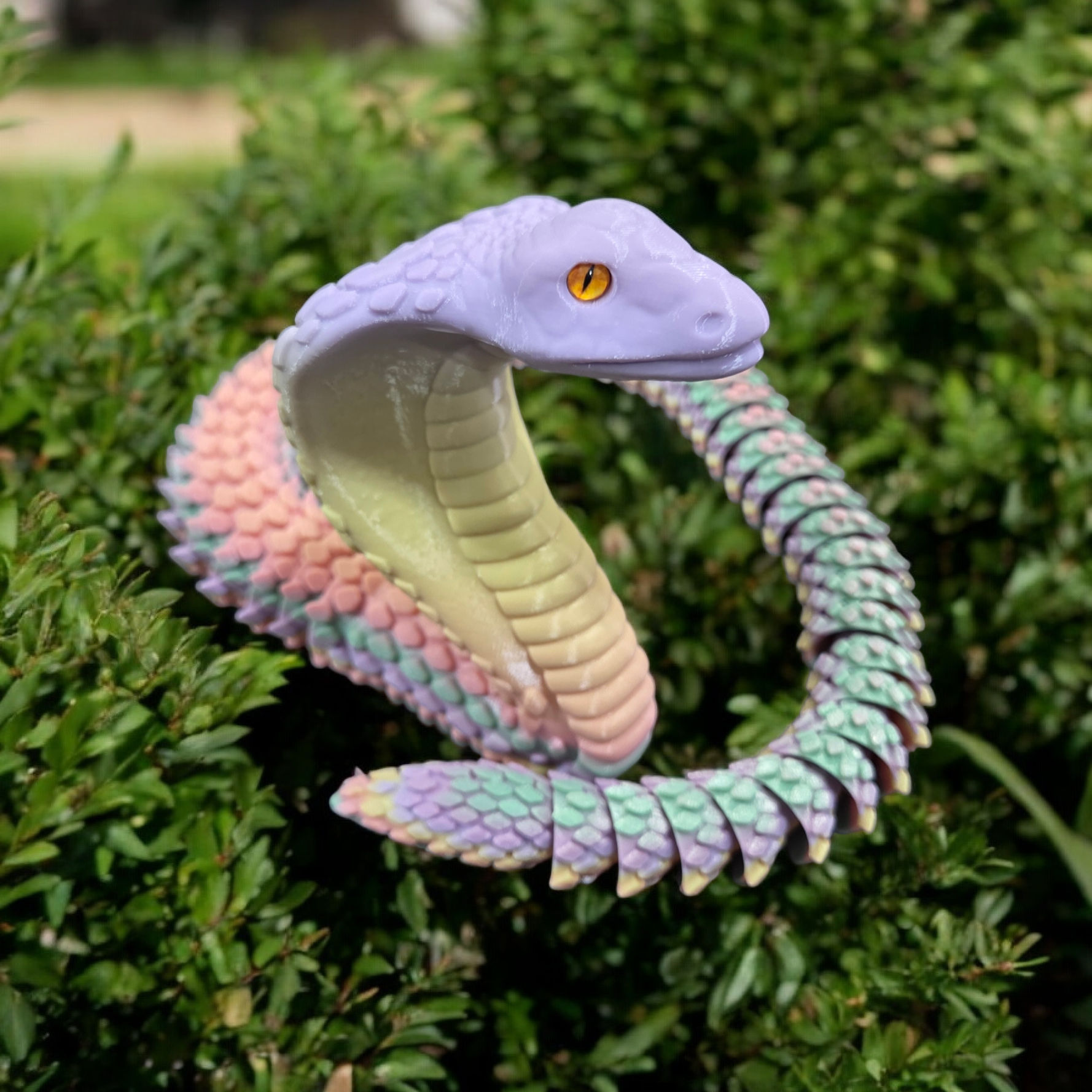 Articulated Cobra Snake - 6mm glass eye compatible