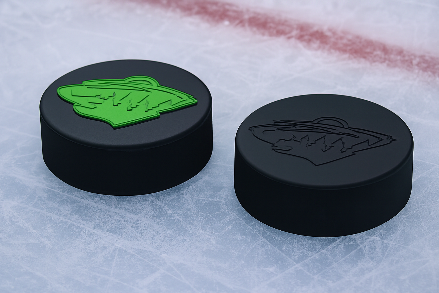 Minnesota Wild NHL Hockey Puck Logo