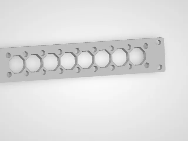 10 inch rack 1ru multiboard blank