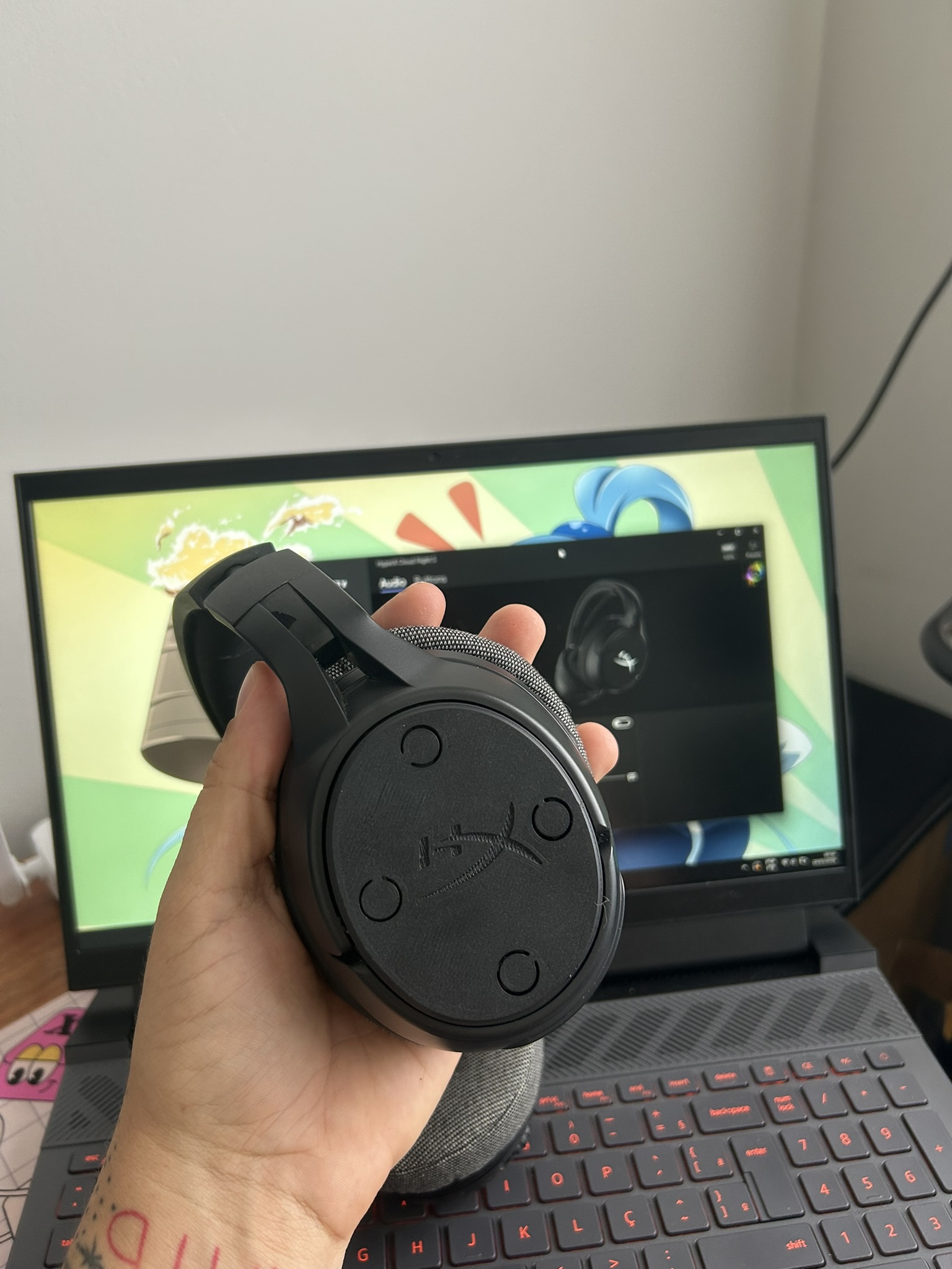 HyperX Cloud Flight S Side Button Cover Replacement (With / Without Logo)