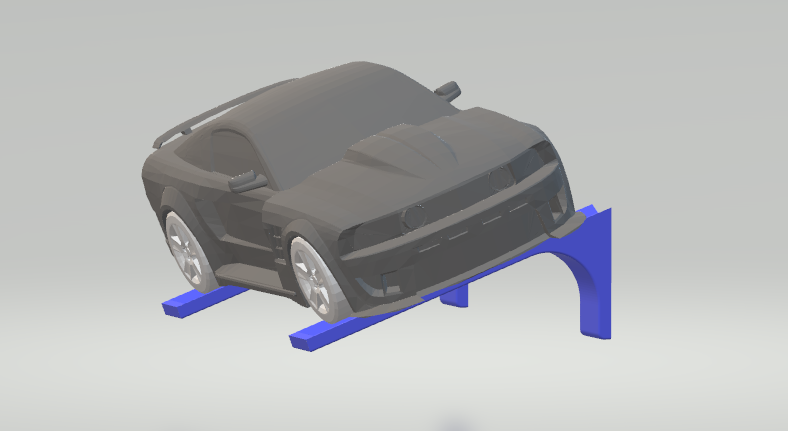 Mmodel Car Wall Mount (hidden screws, no support) - various angles&sizes