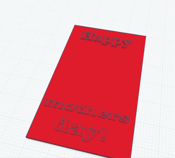 Blank Mothers day card