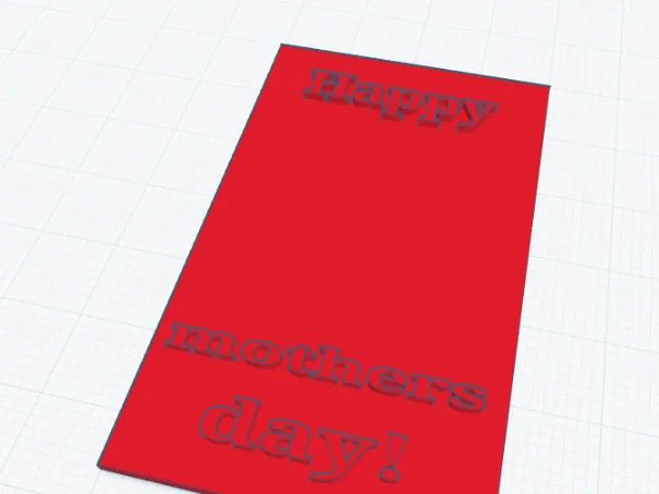 Blank Mothers day card