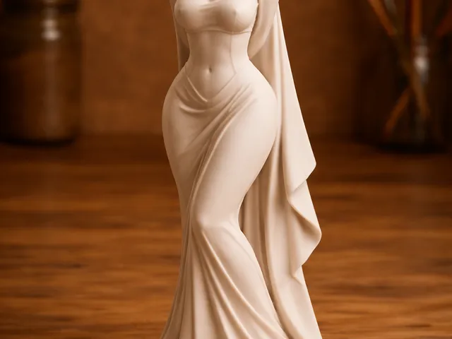 Desert Veiled Beauty Statue