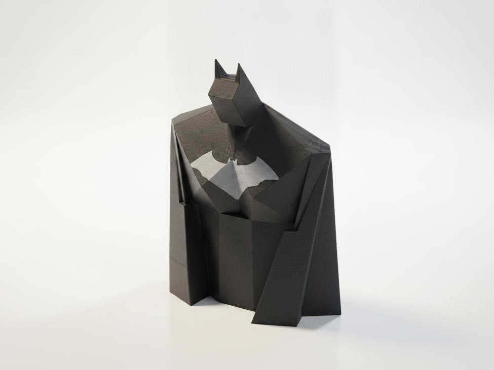 Brutalist Batman Sculpture DC Comics 3D Printable
