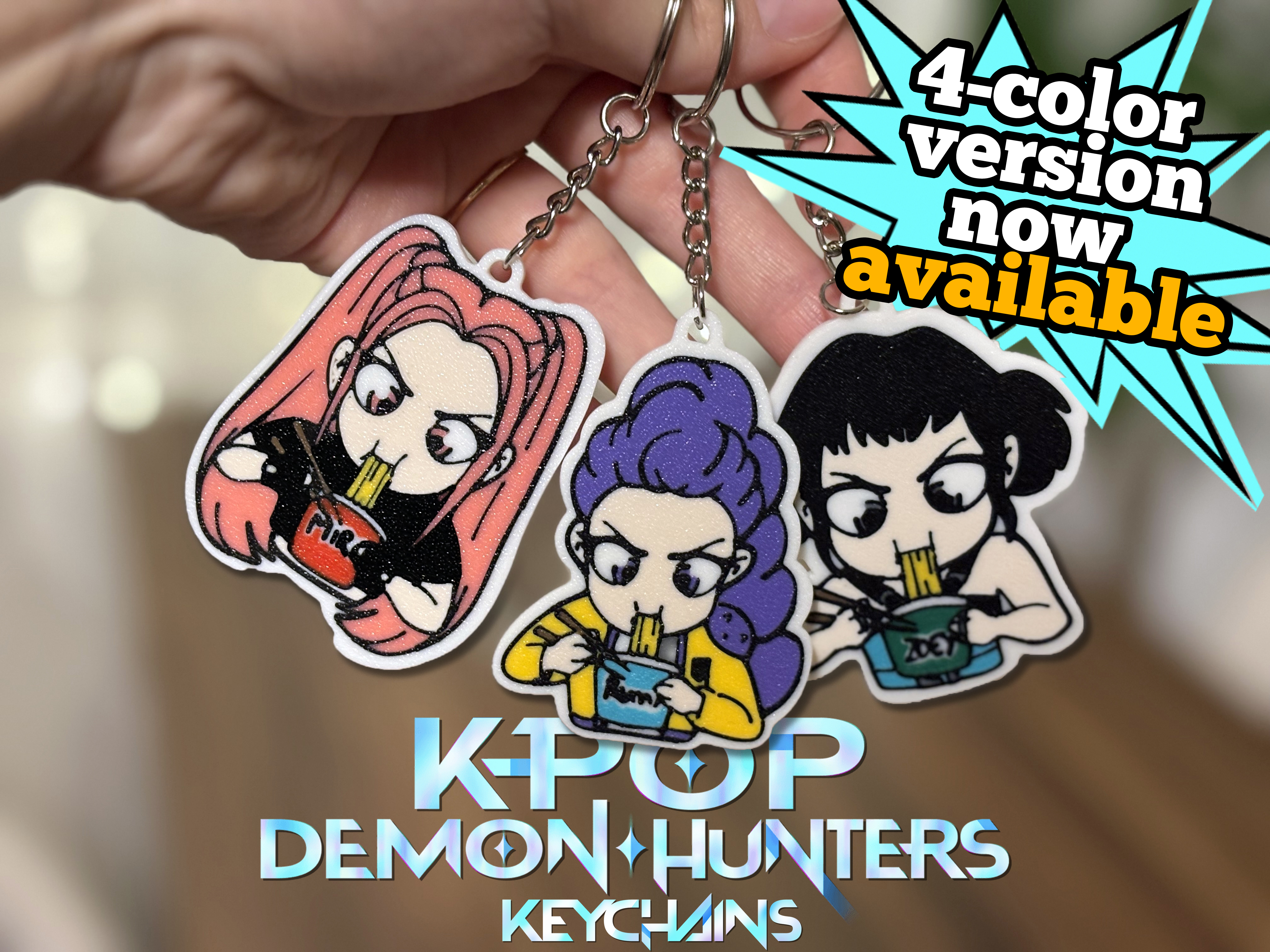 KPop Demon Hunters Ramen Keychains