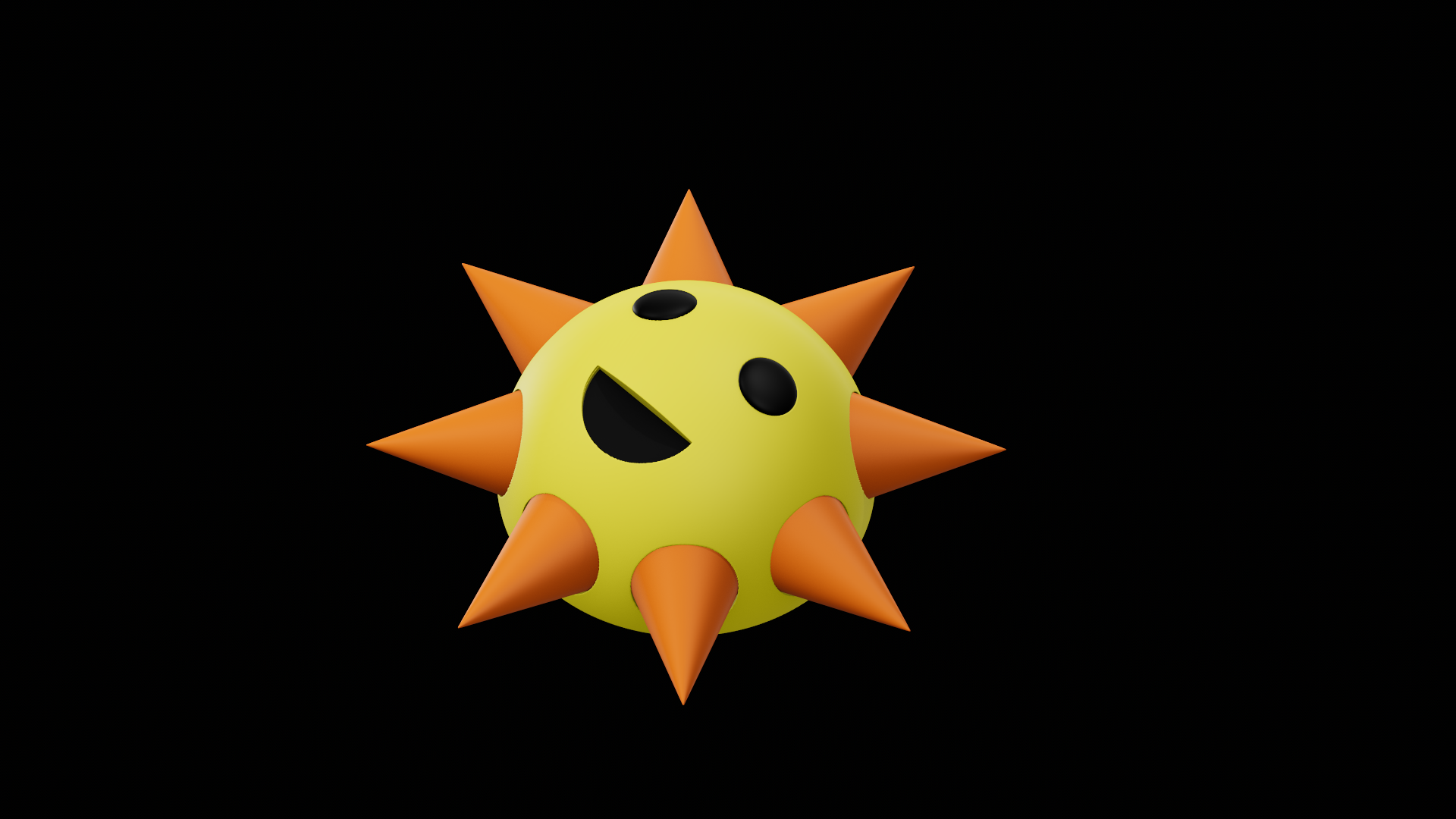 Miniatura 4 do modelo 3D Mr. Sun – Sprunki Collection | 3D Printable Character