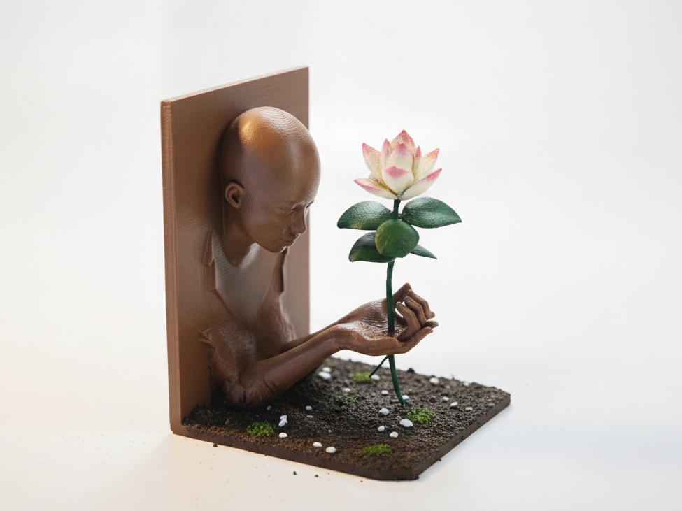 Plant Sculpture Artistic Figurine 3D Printable