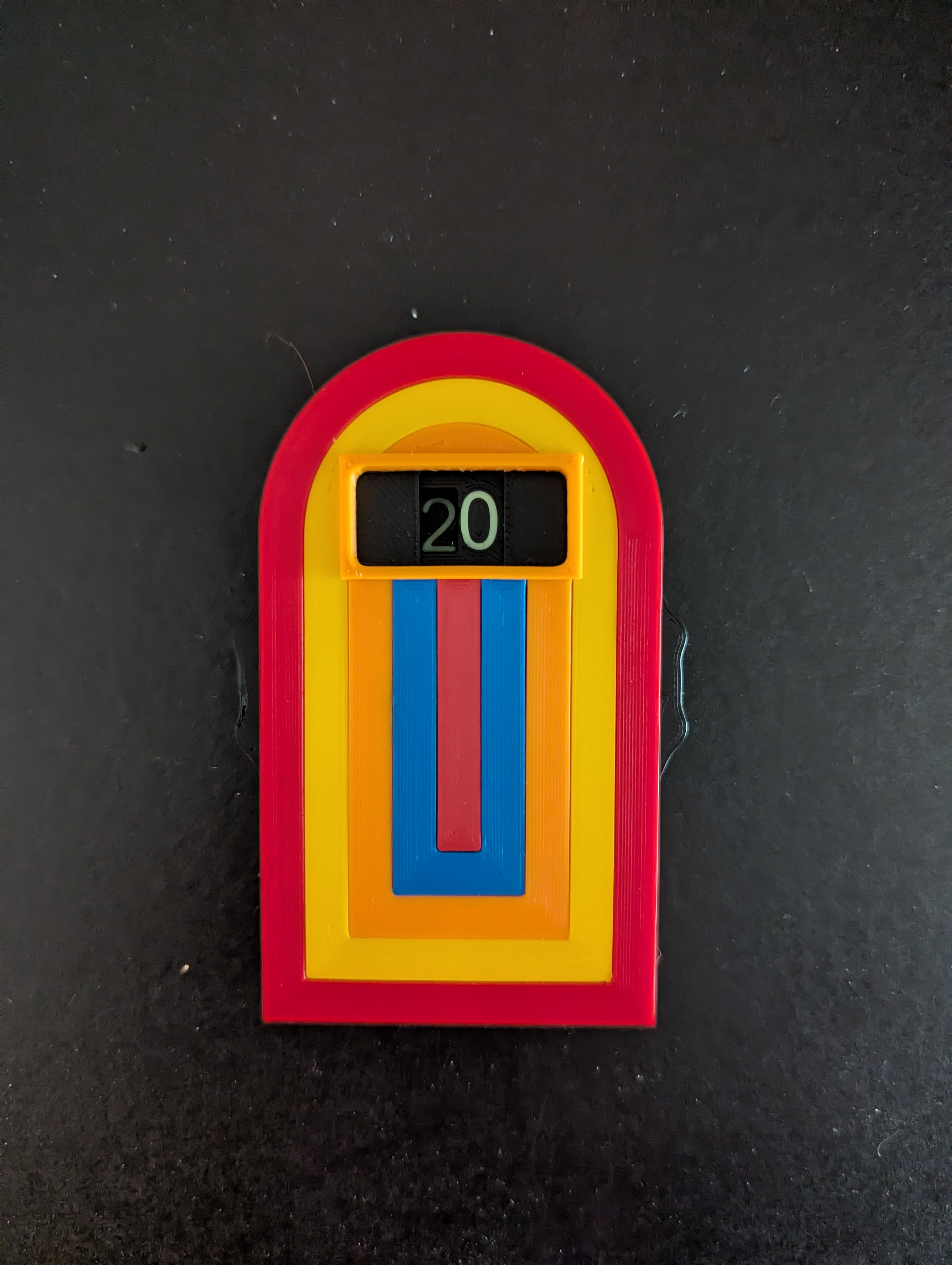 Game Changer podium mechanical counter