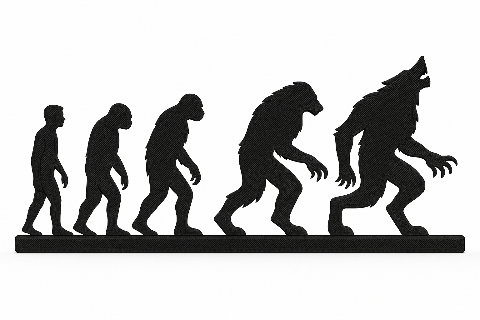 Werewolf Evolution Wall Art