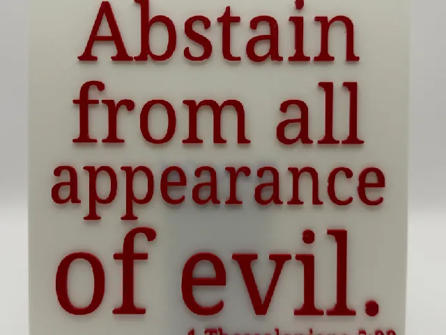 Choose God, Not Evil