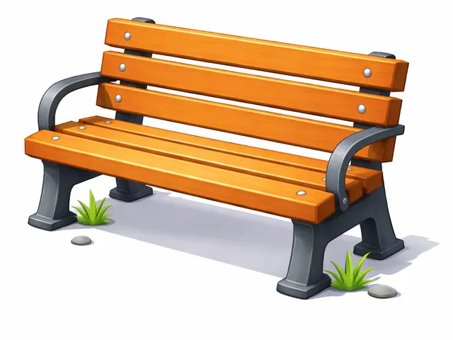 Low Poly Park Bench