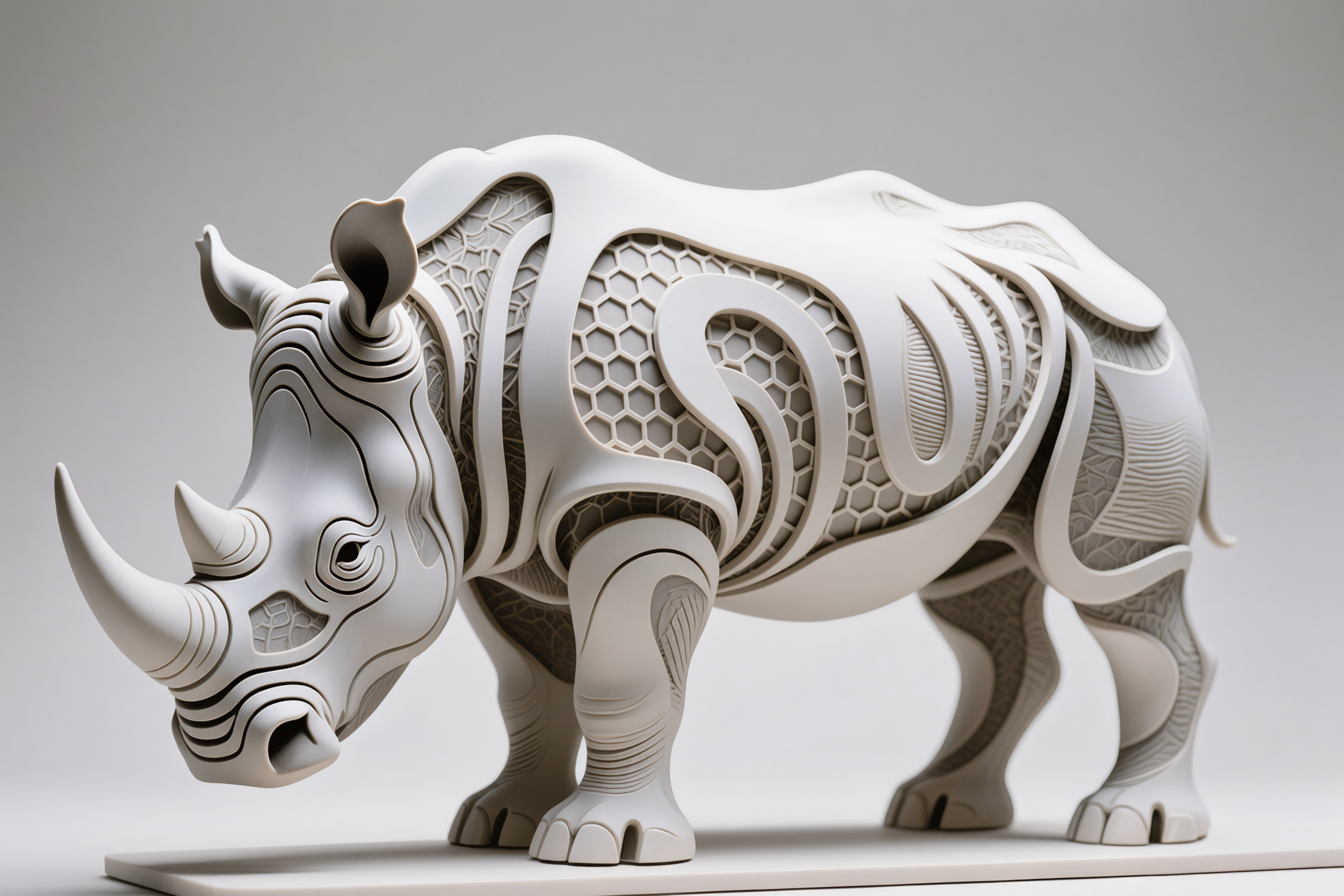 Nashorn, Hexa Sculpture