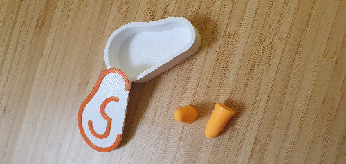 Miniatura 4 do modelo 3D Earplug/earrings box