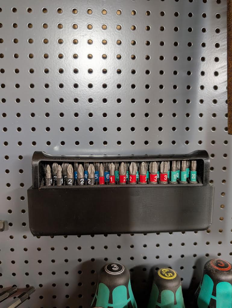 Wera Bit Holder Check 30 Pegboard holder