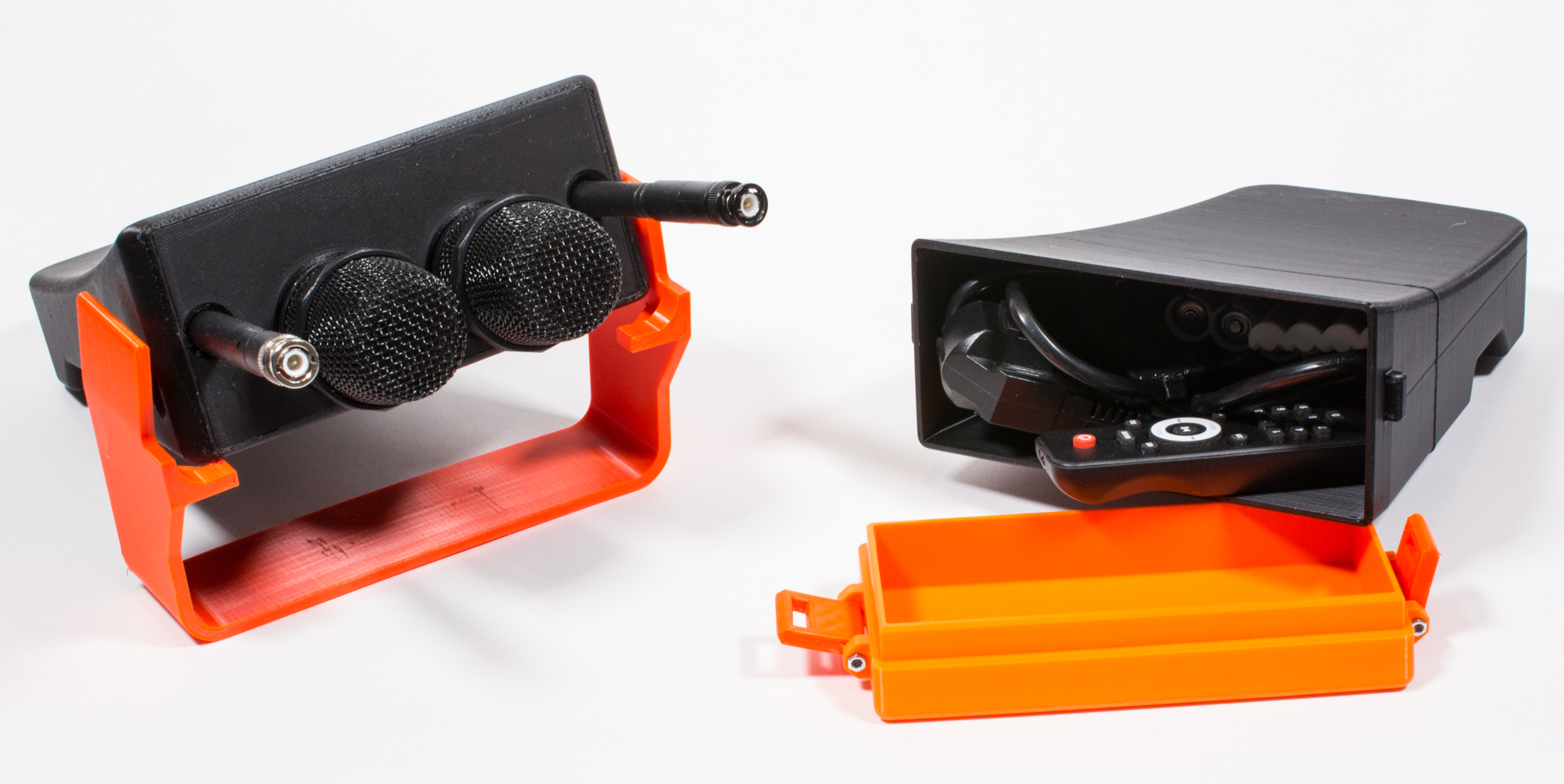 auna Streetstar PA system cable- and microphone-box 3D model