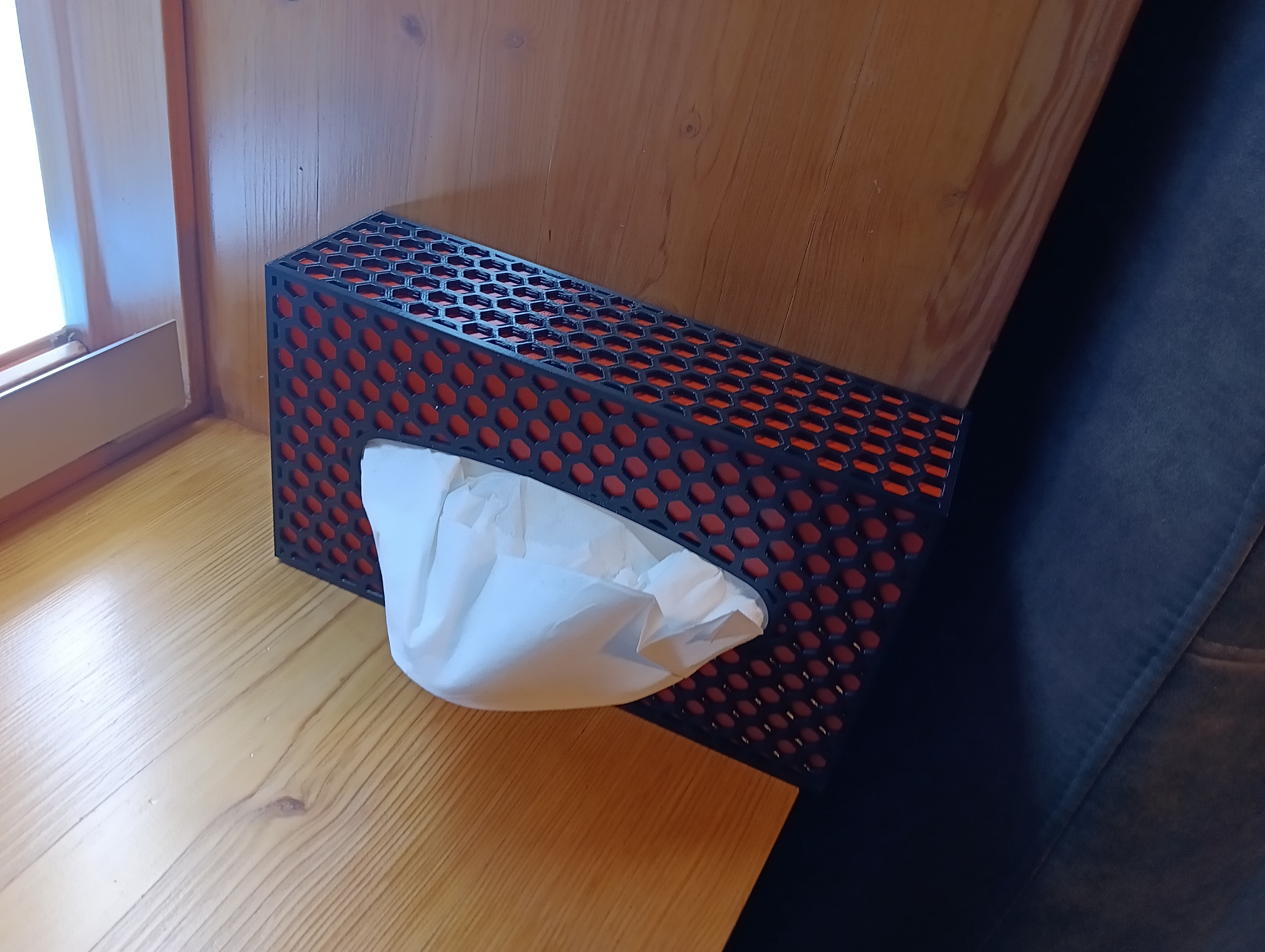 Hexagonal Tissue Box Wall Mountable