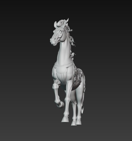 Miniatura 3 do modelo 3D fire horse 2