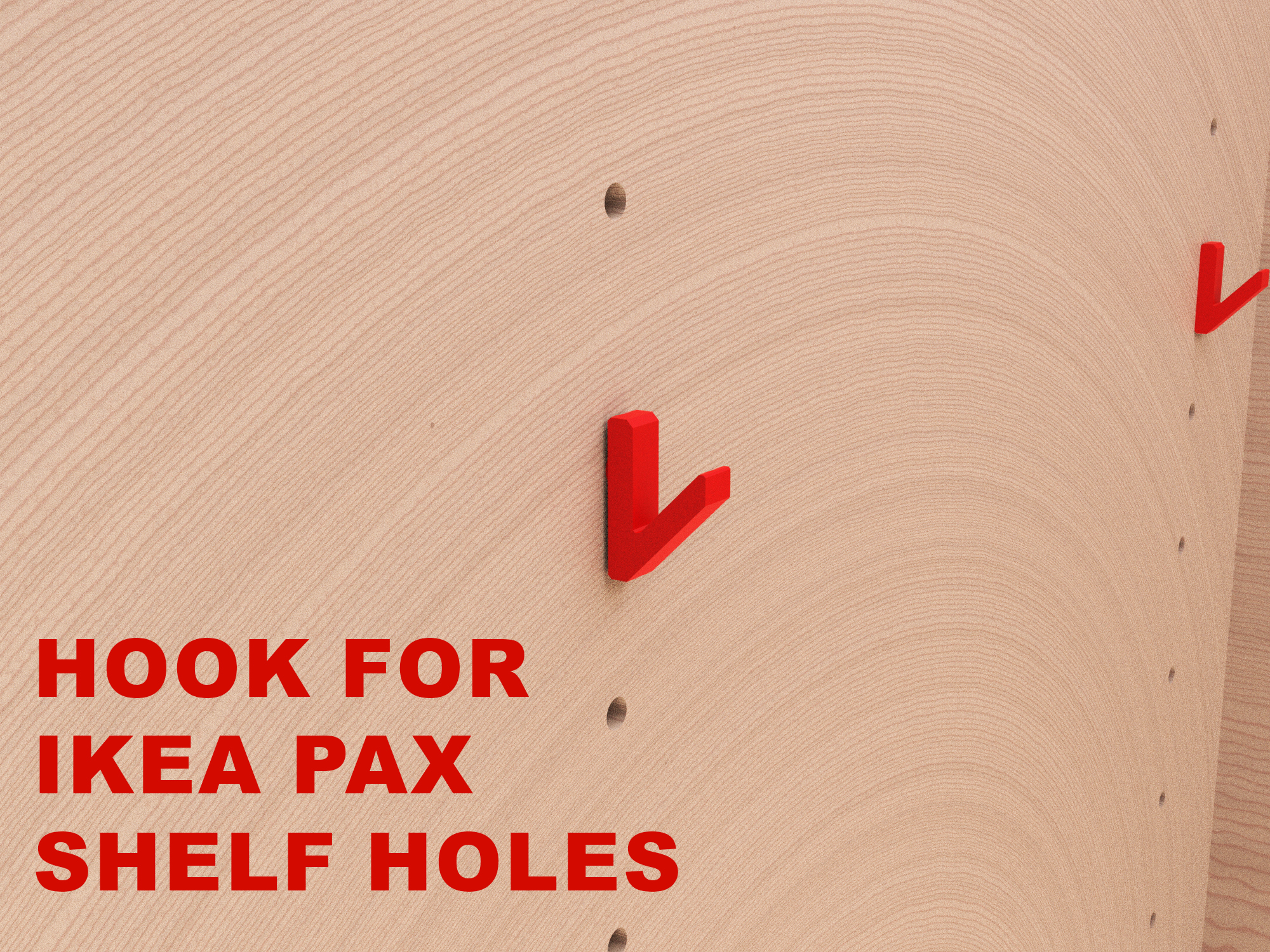 Hook for IKEA PAX Shelf Holes – Space-Saving Closet Organizer